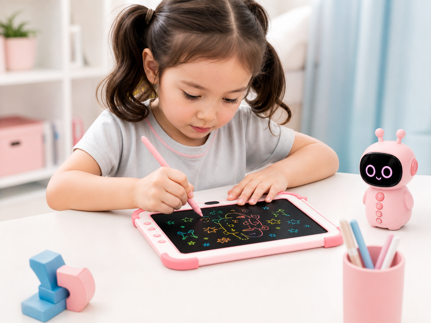 Draw & Learn with a GY LCD writing tablet